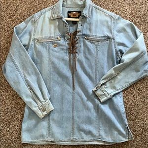 Harley Davidson denim shirt
